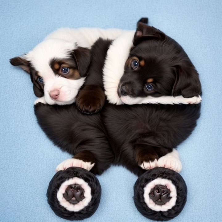 Two happy puppies